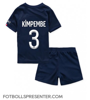Paris Saint-Germain Presnel Kimpembe #3 Hemmatröja Barn 2022-23 Kortärmad (+ korta byxor)